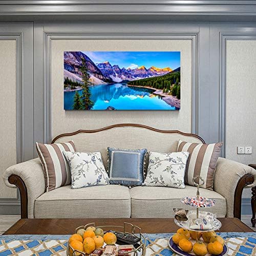 Wall Art Lake Mountain Landscape Picture Print Canvas Wall Art - Image 3