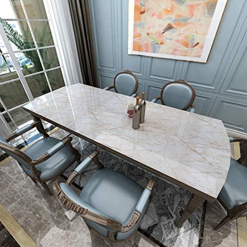 Livelynine Cream White Marble Contact Paper - Image 2