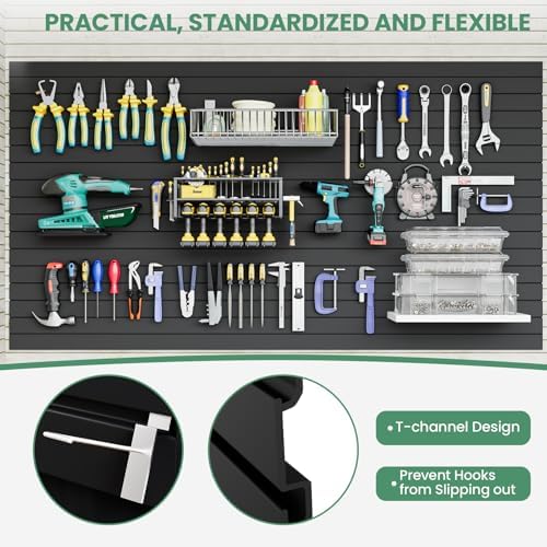 Slatwall Panel Wall Storage Systems, 4x8 ft - Image 6
