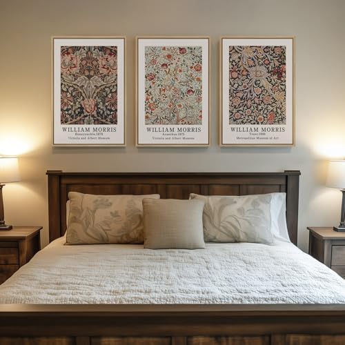Large Framed William Morris Vintage Wall Art - Image 4