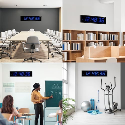 Ivation Oversized Digital Wall Clock - Image 3