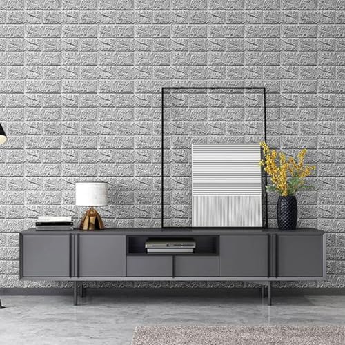 Waterproof Wall Panels 27.5" x 39.3" Faux Brick Wallpaper Peel and Stick Art - Image 3