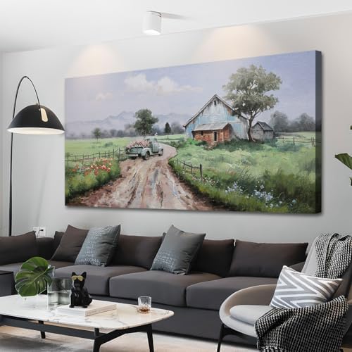 Arjun Landscape Wall Art Canvas Farmhouse Pictures Wall Decor by Arjun