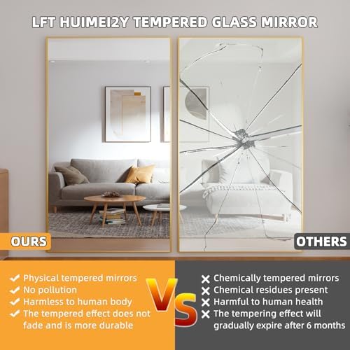 LFT HUIMEI2Y 76.4"x37" Full Length Mirror - Image 4