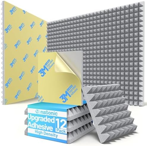 12 Pack Sound Proof Foam Panels by Unknown