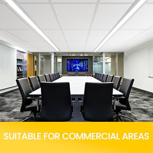 12 PCS 2x4 FT White Ceiling Tiles, 24x48 Inch PVC Waterproof Smooth Drop - Image 4