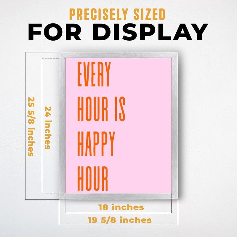 InkFlow Posters Every Hour Happy Hour Canvas Poster - Image 3