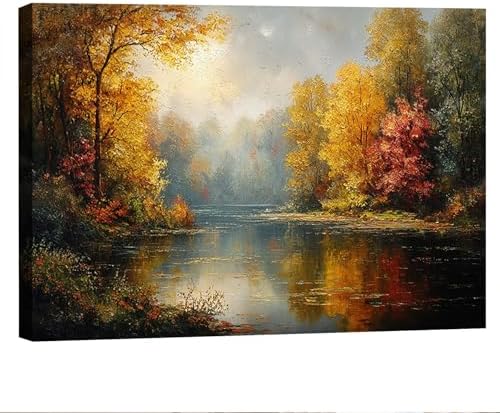 Serene Landscape Canvas Wall Art by Unknown