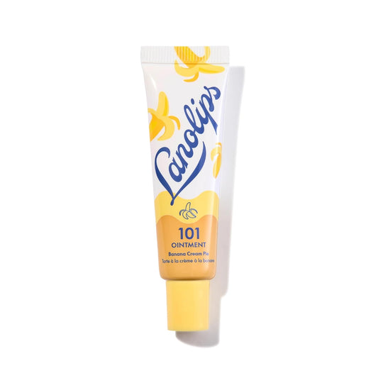 Lanolips 101 Ointment - Lanolin Lip Balm for Smooth, Hydrated & Healthy Lips - Multipurpose Ointment with Lanolin Oil for Dry Cuticles & More - Banana Cream Pie (0.35 oz)