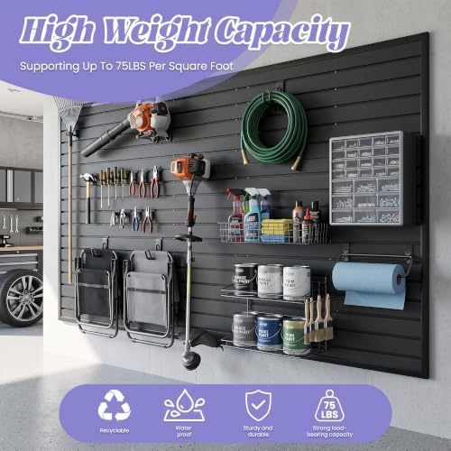 SMARTSTANDARD PVC Slatwall Panel 4x8 FT, PVC Garage Wall Organizer System - Image 7