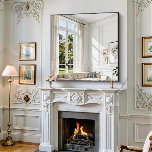 YIROMAN Bathroom Mirror 45"x45", Square Vanity Mirror - Image 4