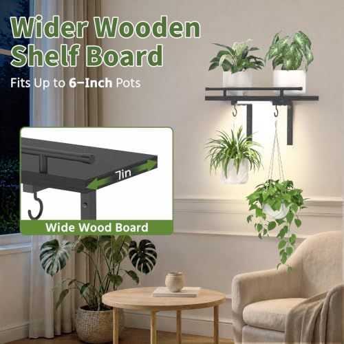 LASZOLA Wall Plant Shelves Floating Hanger Holder - Image 3