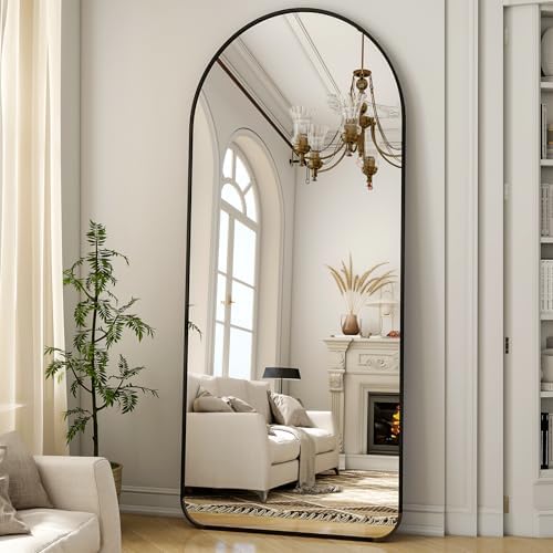 Arched Full Length Mirror 64"x21" by Unknown