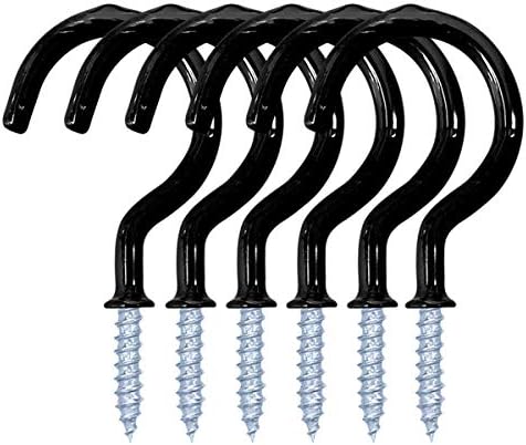 yuntop 12 Pack Vinyl Coated Ceiling Hooks, Screw-in Mug Hooks by yuntop