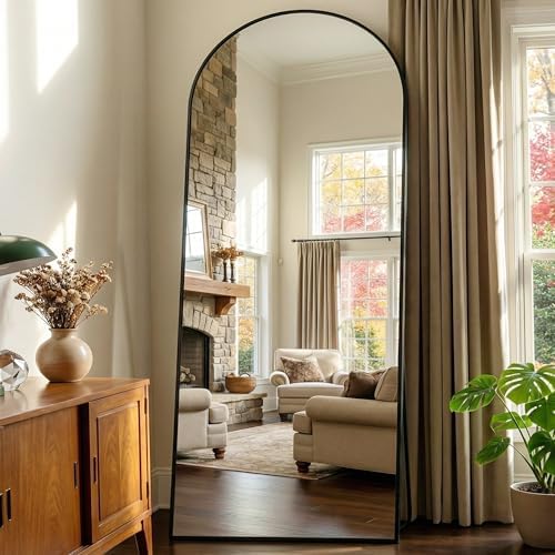 69"x28" Arched Full Length Mirror, Full Body Floor Mirror by Unknown
