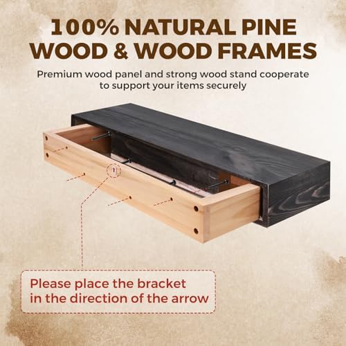 Floating Shelves, 24 x 7 Inch Fireplace Mantel - Image 6