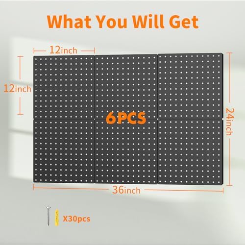 Peg Board, Heavy Duty Pegboard Wall Organizer - Image 2