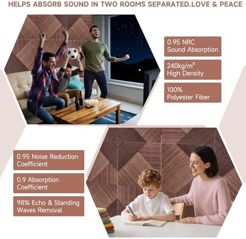 TO-TH Sound Proofing Panel Peel and Stick Wall Panels 6Pack - Image 7
