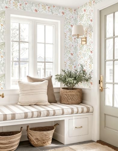 Floral Peel and Stick Wallpaper Vintage Botanical Contact Paper 17.3" x 197" - Image 4