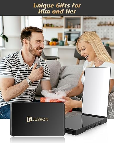 JUSRON 360 Viewing Angle Self Hair Cutting Mirror Shower Mirror - Image 4