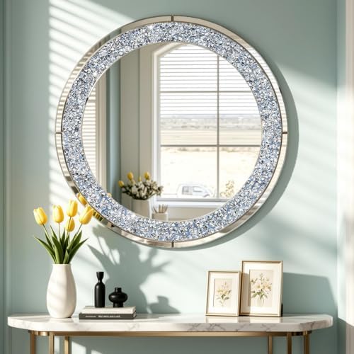 SHYFOY 32" Round Large Wall Mirror by SHYFOYHomeDecoration