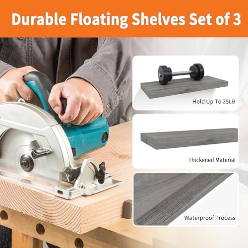 Floating Shelves for Wall Set of 3 - Image 4
