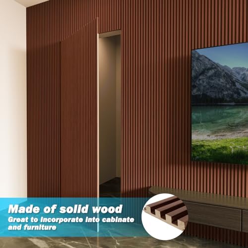 Art3d 108 x 5.7 Inch Slat Wood Wall Paneling - Image 2