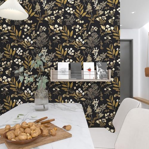 Laatse Vintage Floral Peel and Stick Wallpaper 17.5'' x 787'' - Image 7
