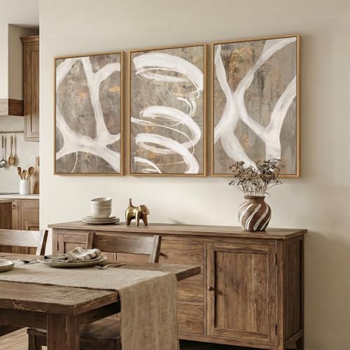Large Framed Abstract Wall Art, 20x30 In - Image 2