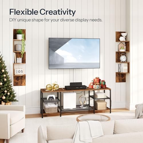 HOOBRO Corner Shelf Wall-Mounted, 4-Tier Corner Bookshelves Floating Shelf - Image 5