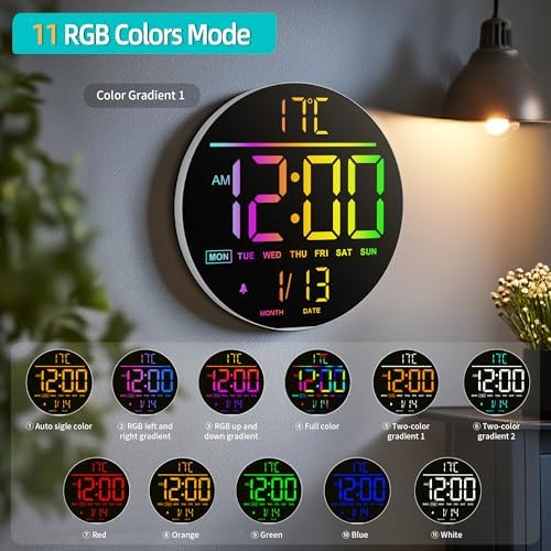Maxstar 10" Large Digital Wall Clock - Image 3