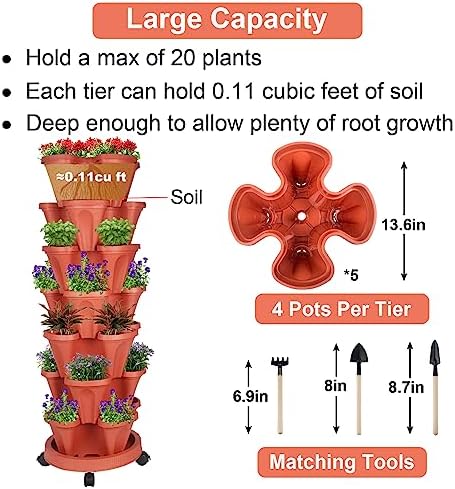 GameXcel Vertical Planter Tower - Image 5