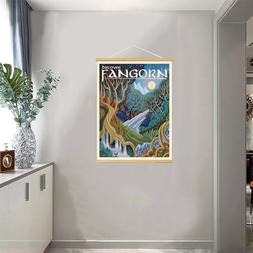 Middle Earth Landscape Wall Art Prints Canvas PaintingFantasy Posters, Wall - Image 3