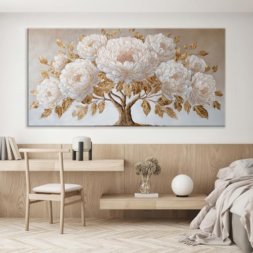 Gold Large Wall Art Decor 29"x58" Tree Of Life Wall Art - Image 6