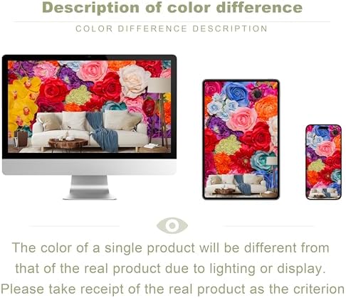 Floral Peel and Stick Wallpaper Multicolor Red Rose Wall Mural - Image 5
