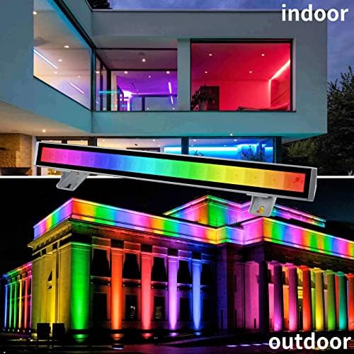 CREATESTAR LED RGB Light Bar for Wall Lighting, 48w Outdoor Wall Washer Light - Image 2