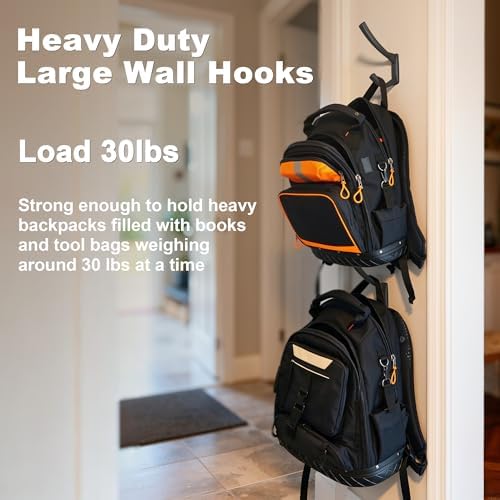 Heavy Duty Wall Hooks, 5 Inch Large Wall Mount Hooks - Image 2