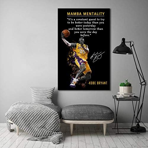 AMART SUN NBA Basketball Player Sports Home Decor • Kobe Bryant Mamba Mentality - Image 6