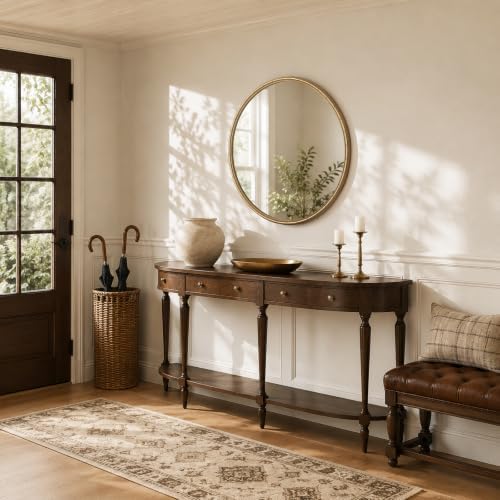 WallBeyond 36 Inch Gold Round Wall Mirror, Circle Mirror - Image 6
