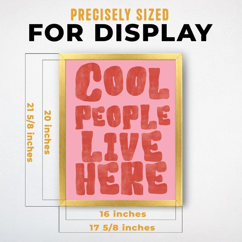 InkFlow Posters Cool People Live Here Canvas Poster - Image 3