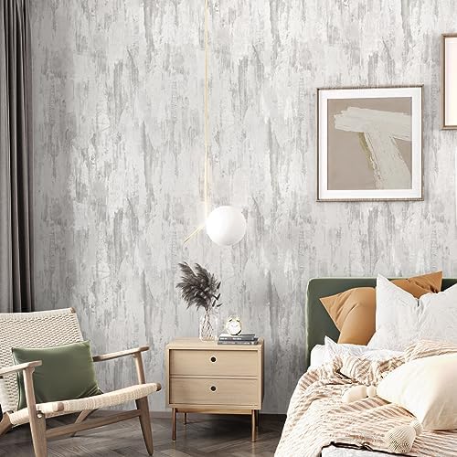 Wallercity Thick Textured White/Gray Wood Contact Paper - Image 5