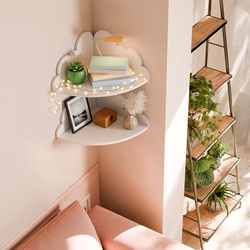 Cute Cloud Floating Corner Shelves - Image 3
