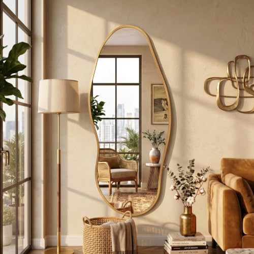 Irregular Full Length Mirror -Gold Mirrors by Dorlicecass