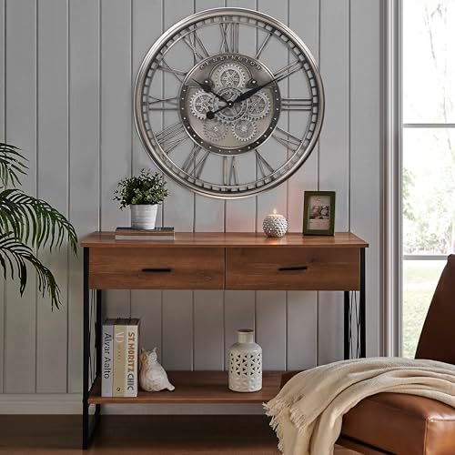 CLXEAST 28" Moving Gear Wall Clock - Image 6