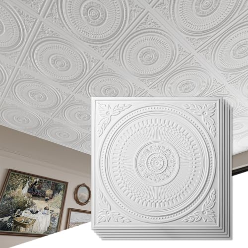 Art3d 12-Pack 2 x 2 ft Drop Ceiling Tiles by Art3d