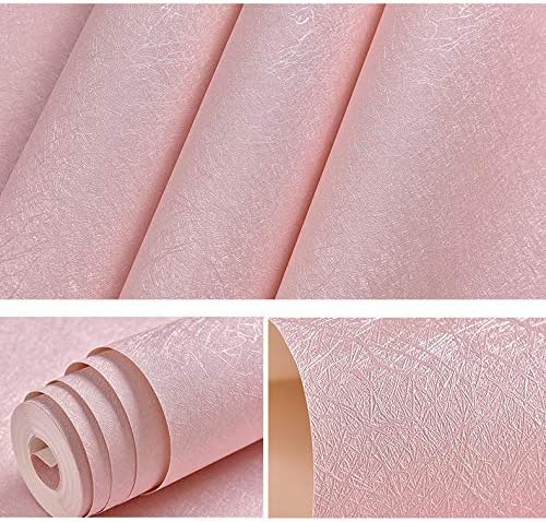 Cohoo Home Pink Wallpaper Peel and Stick Contact Paper Pink Silk 15.7”×393” - Image 3