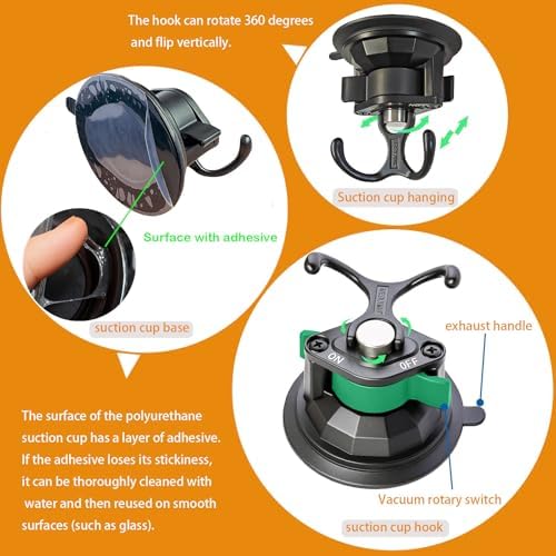 Suction Cup Hooks，Door Hook，wall Hook， that Quickly adhere to Walls and Door - Image 2
