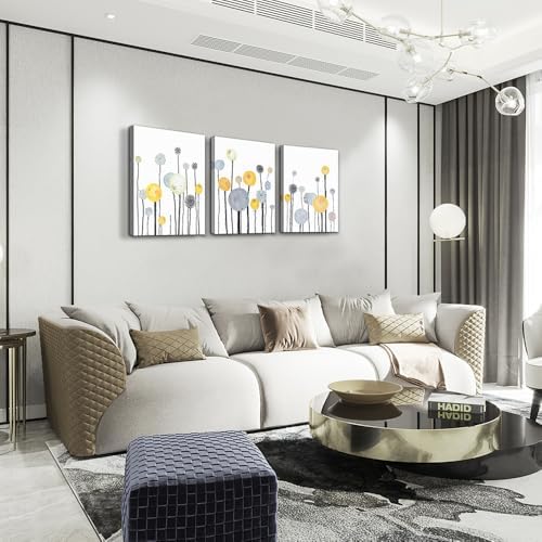 Abstract watercolor painting 3 Piece framed Canvas Wall Art - Image 2