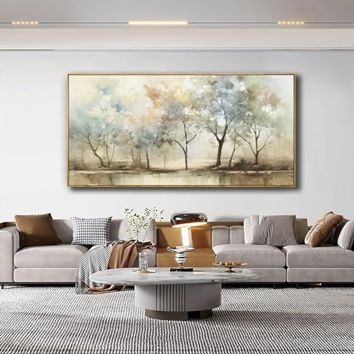 VHMING Abstract Wall Art Artwork Retro Trees Pictures Decor Canvas Painting - Image 2