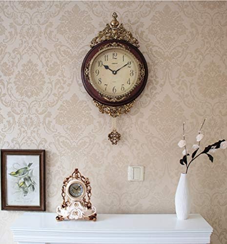 SHISEDECO 29.5" Large Vintage Antique Grandfather Pendulum WallClock - Image 3